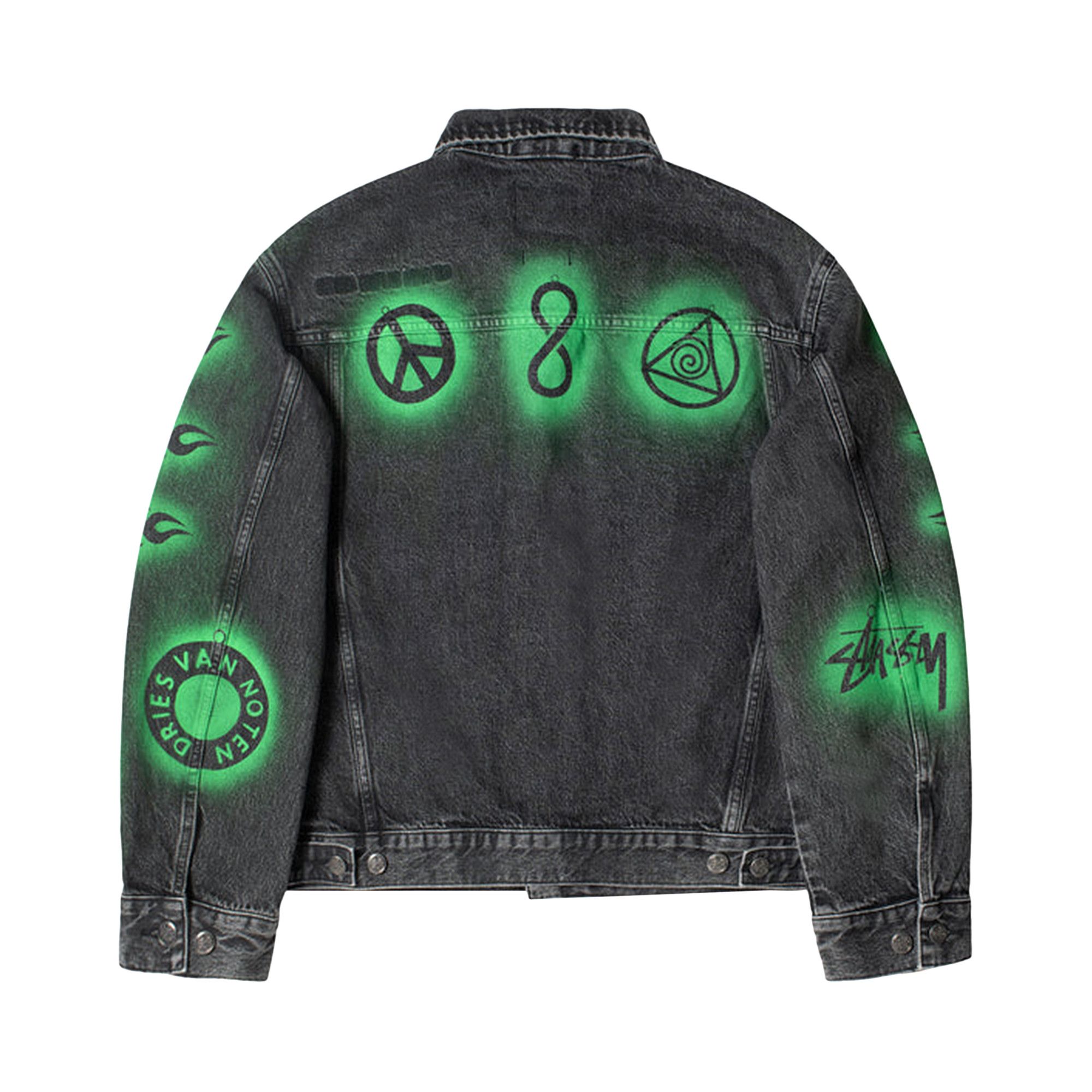 Buy Stussy x Dries Van Noten Hand-Stencilled Denim 'Washed Black' - 315295  WASH | GOAT