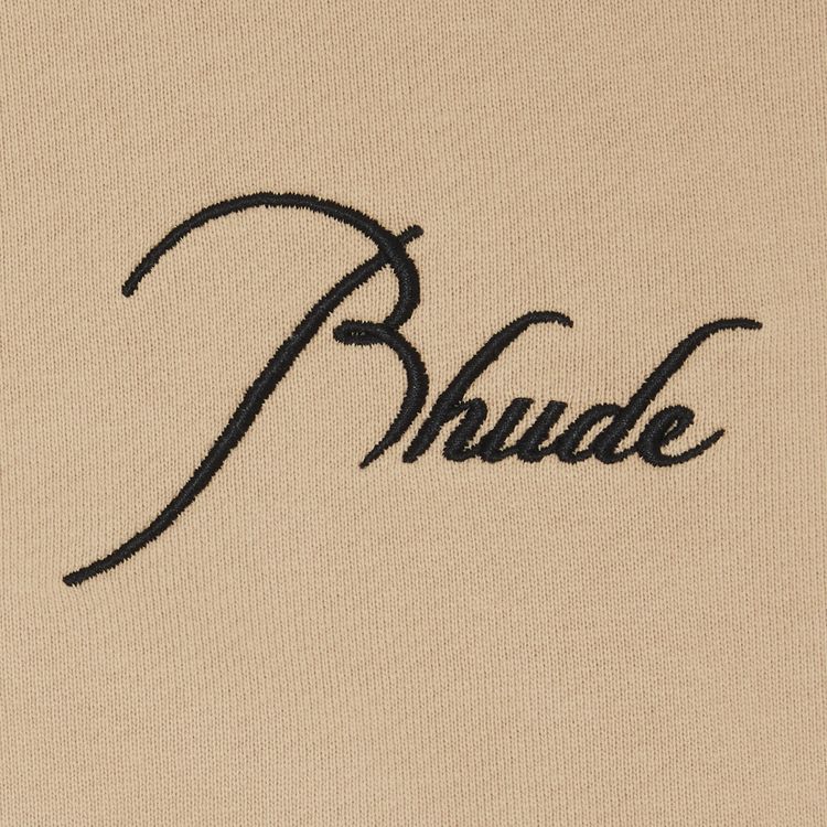 Rhude Zip Up Hoodie Sand