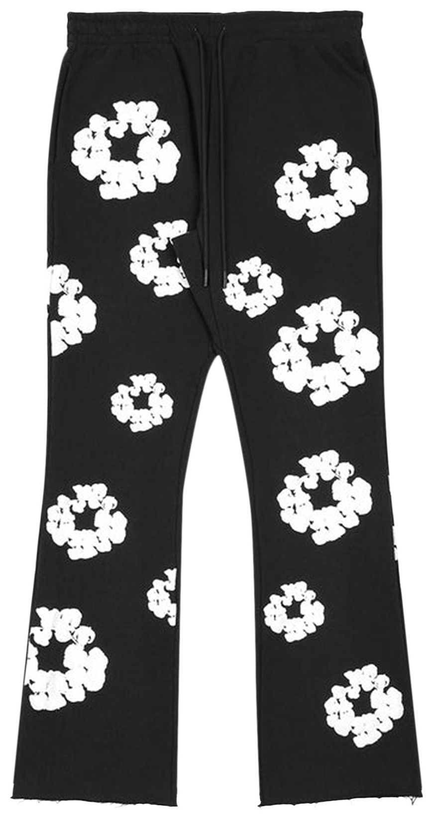 Buy READYMADE x Denim Tears Cotton Wreath Sweatpants 'Black/White' RM
