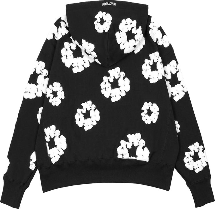 READYMADE x Denim Tears Cotton Wreath Hoodie BlackWhite