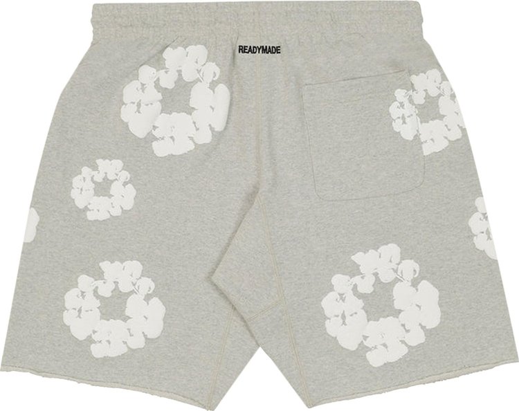 READYMADE x Denim Tears Cotton Wreath Sweatshorts GreyWhite