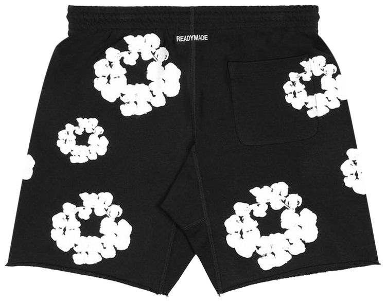 READYMADE x Denim Tears Cotton Wreath Sweatshorts BlackWhite