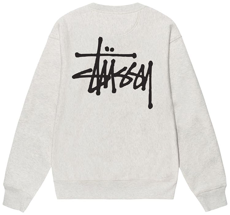 Stussy Basic Crew Ash Heather