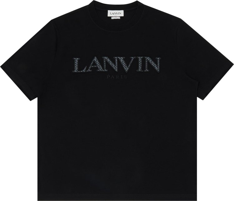 Lanvin Tonal Embroidery T-Shirt 'Black'