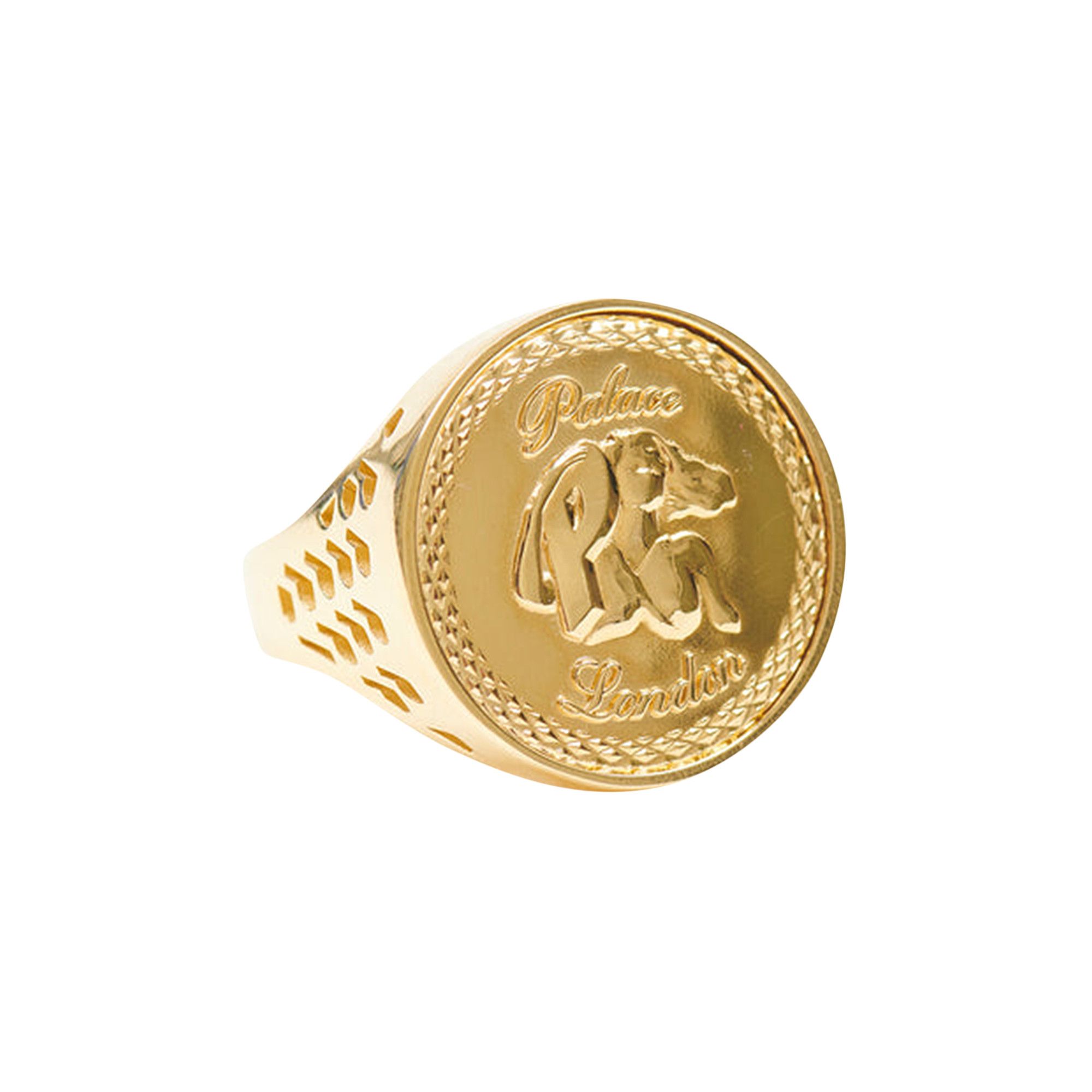 Buy Palace P-Statue Sovereign Ring 'Gold' - P23ACC046 | GOAT