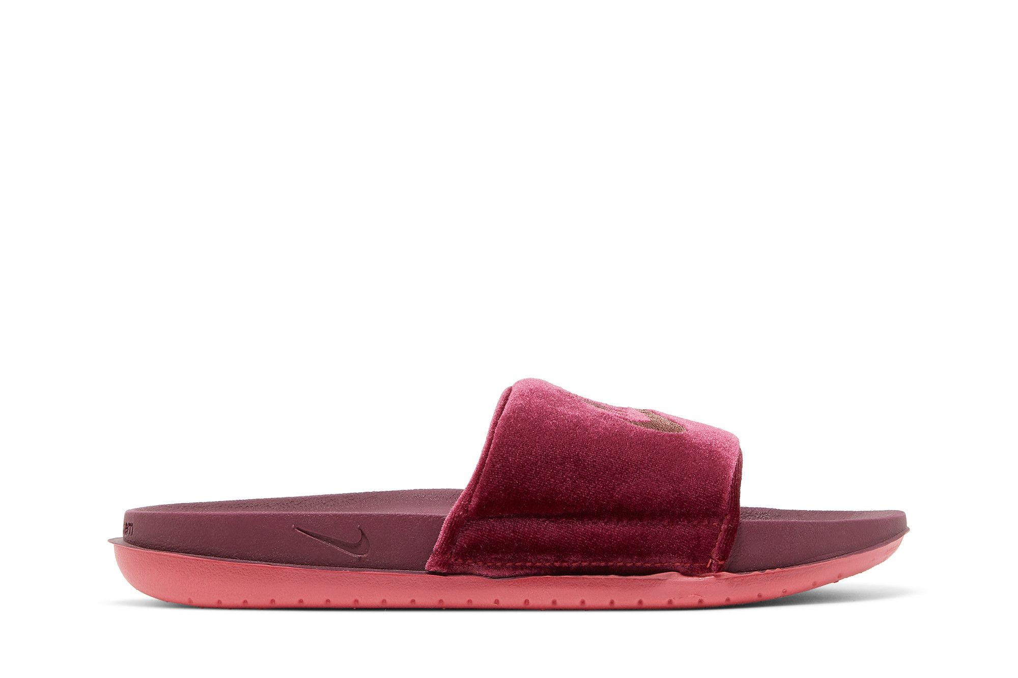 Nike discount slides maroon