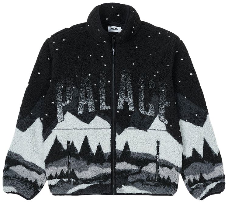 Palace Peak Funnel Fleece Black