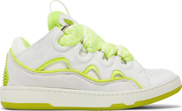 Lanvin Wmns Curb Sneakers 'White Fluo Yellow'