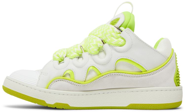 Lanvin Wmns Curb Sneakers White Fluo Yellow