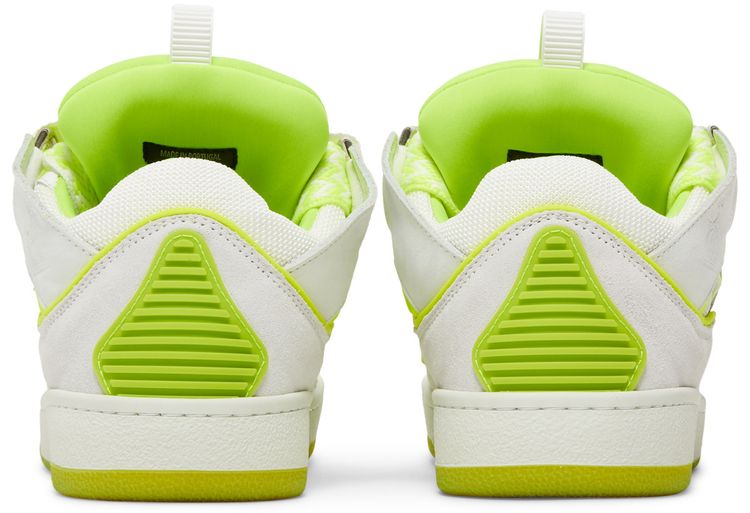 Lanvin Wmns Curb Sneakers White Fluo Yellow