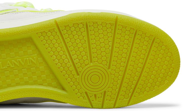 Lanvin Wmns Curb Sneakers White Fluo Yellow