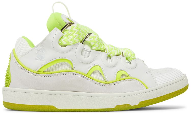 Lanvin Curb Sneakers White Fluo Yellow