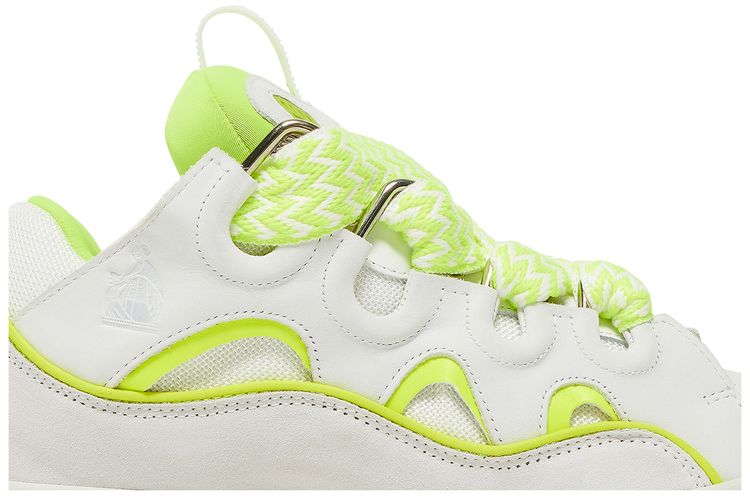 Lanvin Curb Sneakers White Fluo Yellow