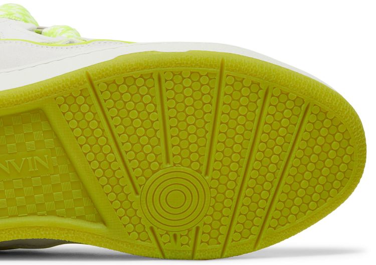 Lanvin Curb Sneakers White Fluo Yellow