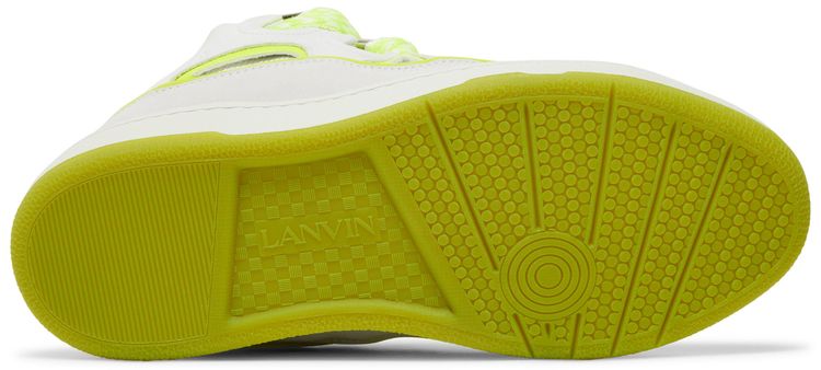 Lanvin Curb Sneakers White Fluo Yellow