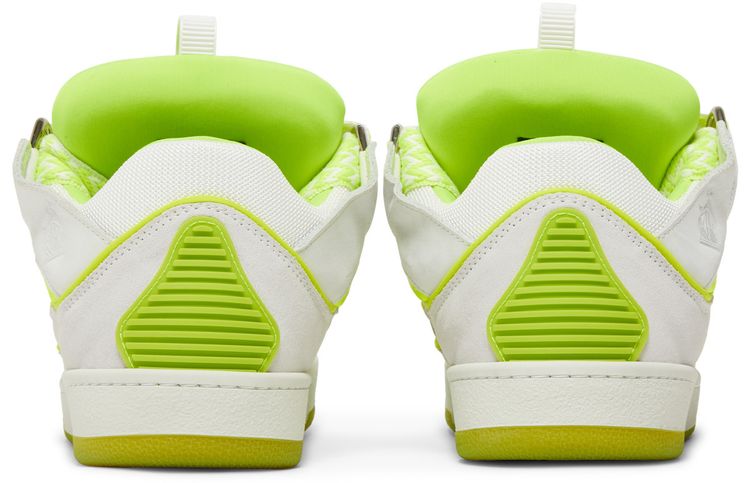 Lanvin Curb Sneakers White Fluo Yellow