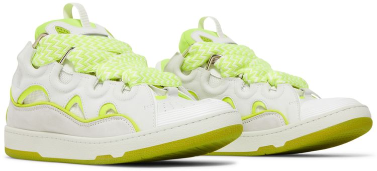 Lanvin Curb Sneakers White Fluo Yellow