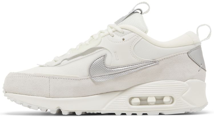 Nike Wmns Air Max 90 Futura White Metallic Silver