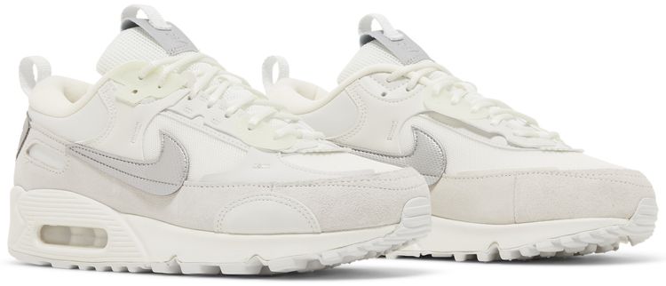 Nike Wmns Air Max 90 Futura White Metallic Silver