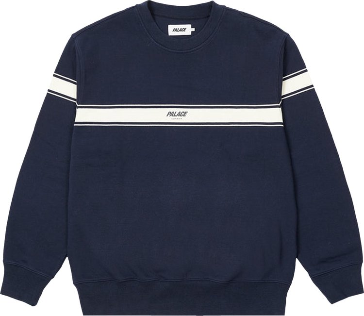 Palace London Tri Band Crew Navy