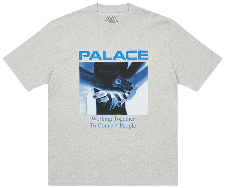 Palace Battery T Shirt Grey Marl