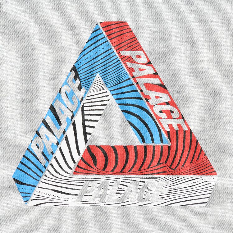 Palace Tri Tex T Shirt Grey Marl