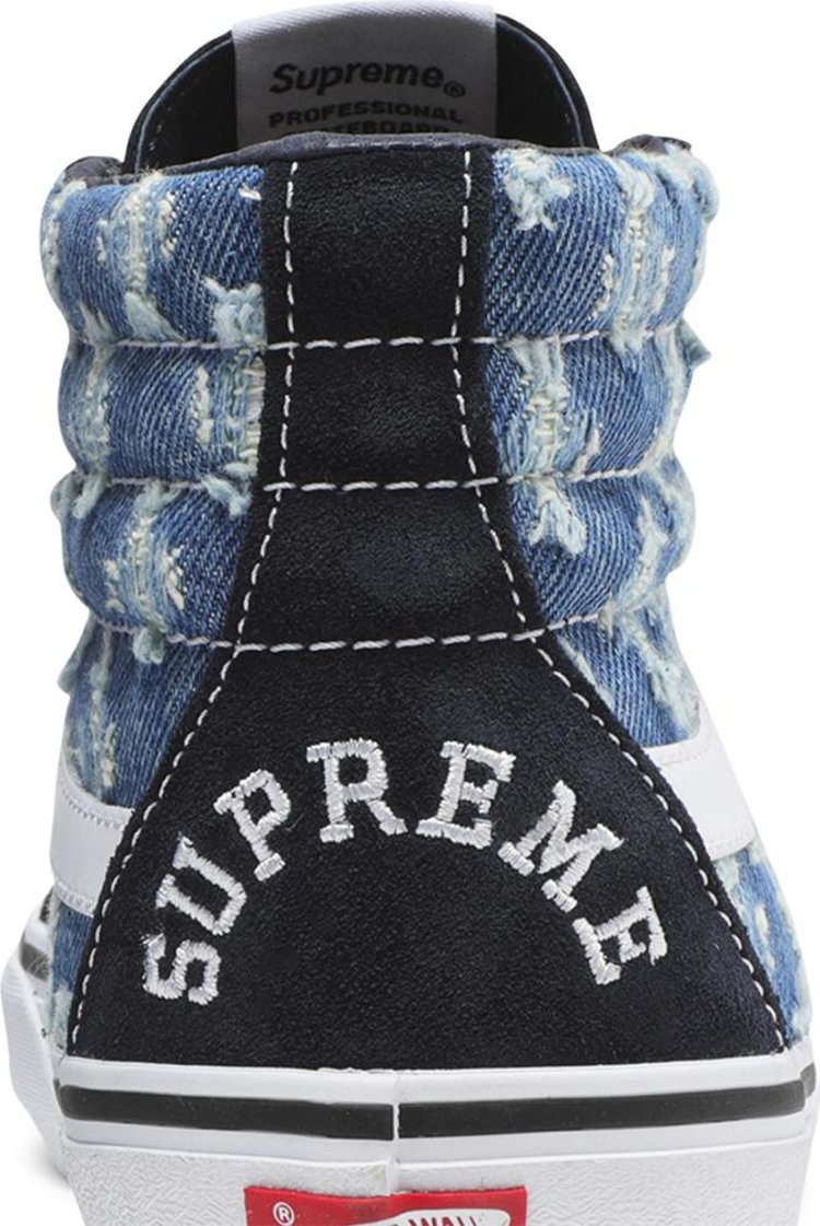 Supreme x Sk8 Hi Blue Hole Punch Denim