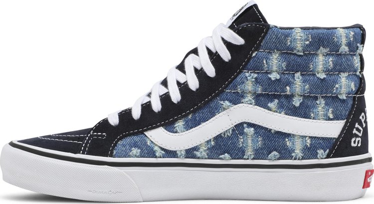 Supreme x Sk8 Hi Blue Hole Punch Denim