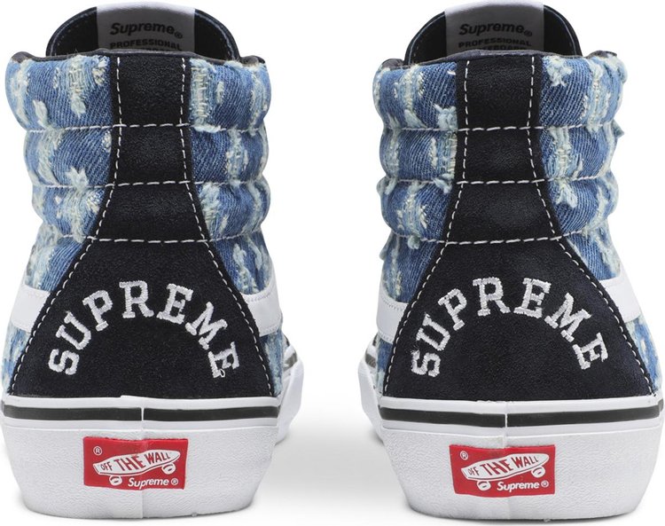 Supreme x Sk8 Hi Blue Hole Punch Denim