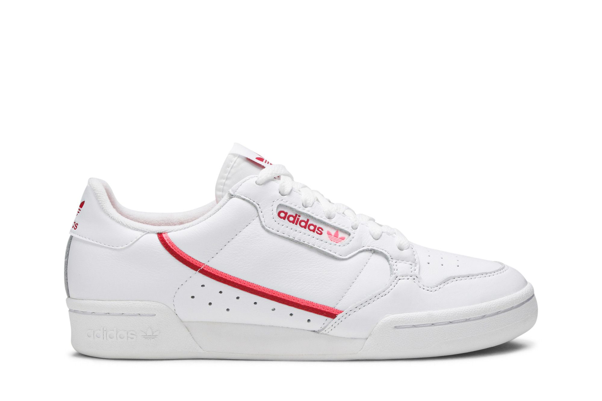 Buy Wmns Continental 80 White Scarlet Flash Red EE5562 GOAT