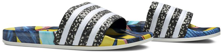 Adidas Wmns Adilette Slides Tropical Leaf Print
