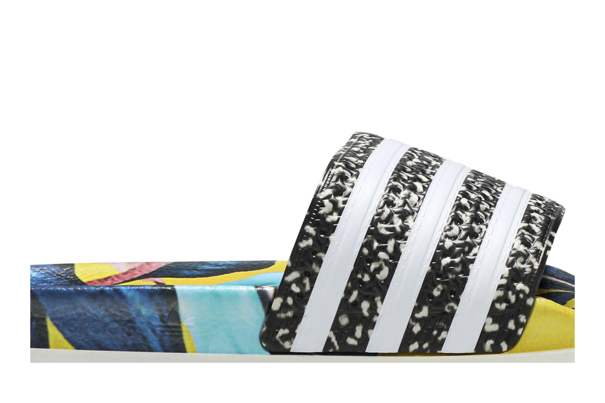 Size 5.0 Wmns Adilette Slides Tropical Leaf Print