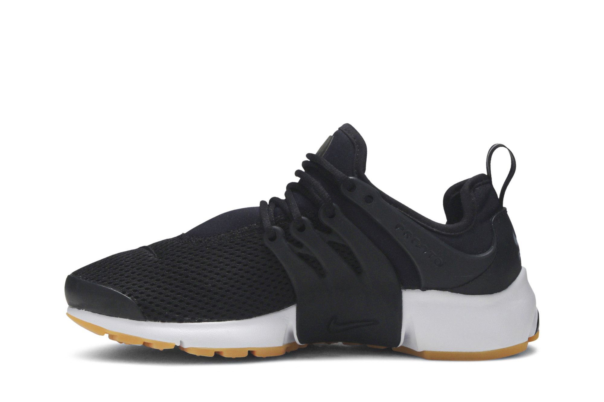 Women's nike air presto black white gum hot sale