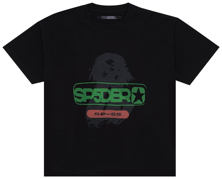 Sp5der Oversized Reunion Tee Black
