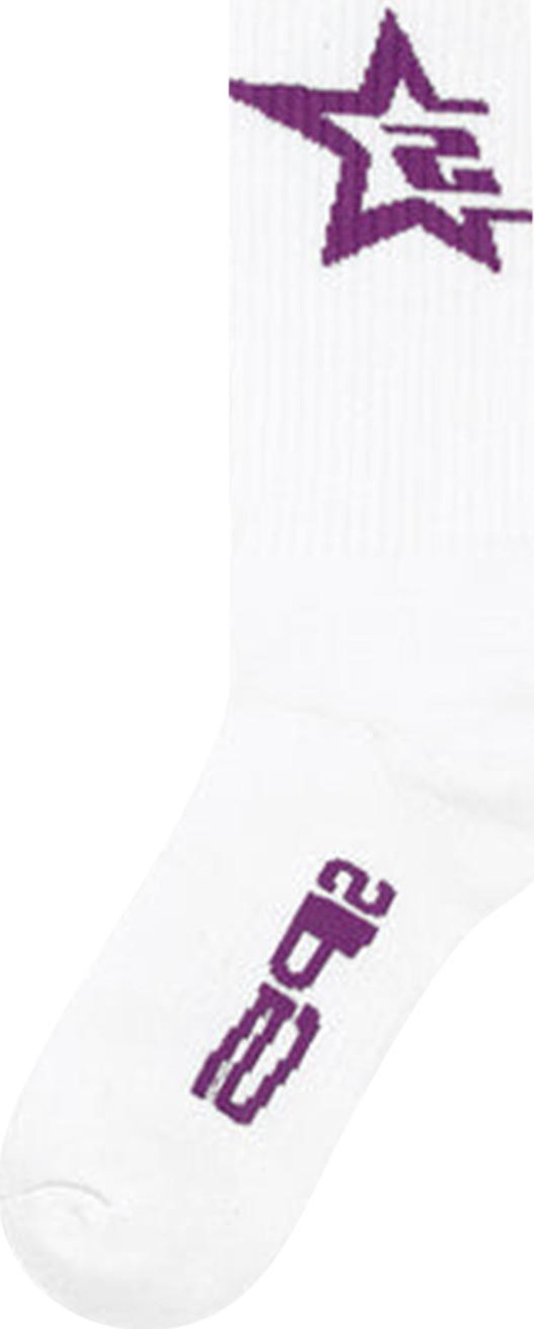 Sp5der Sp5 Sock 'White/Grape'