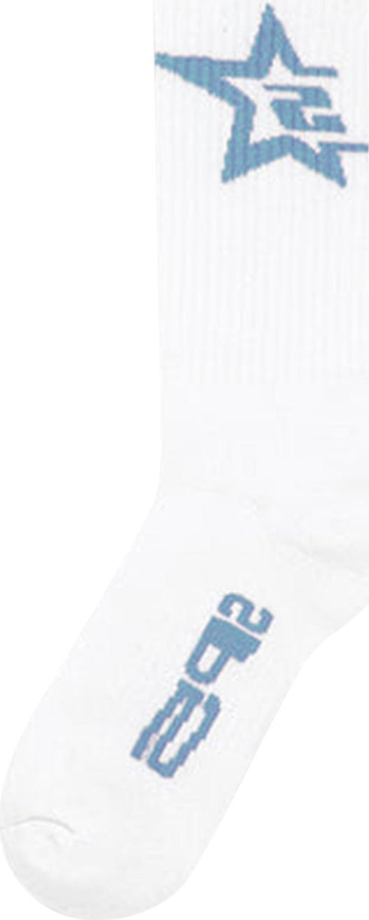 Sp5der Sp5 Sock 'White/Sky Blue'