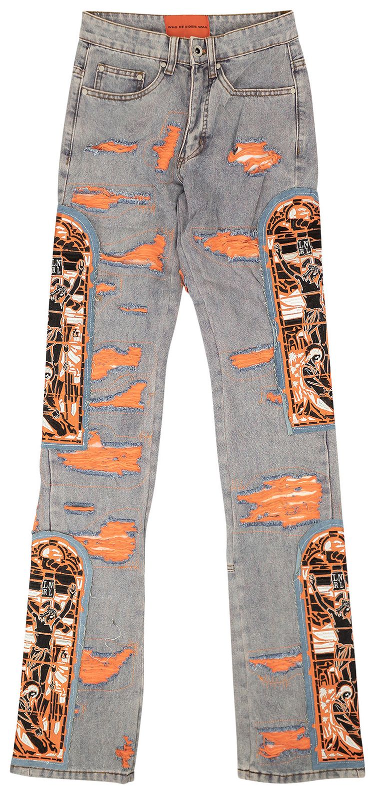 Who Decides War Fusion Embroidered Detail Denim Blue