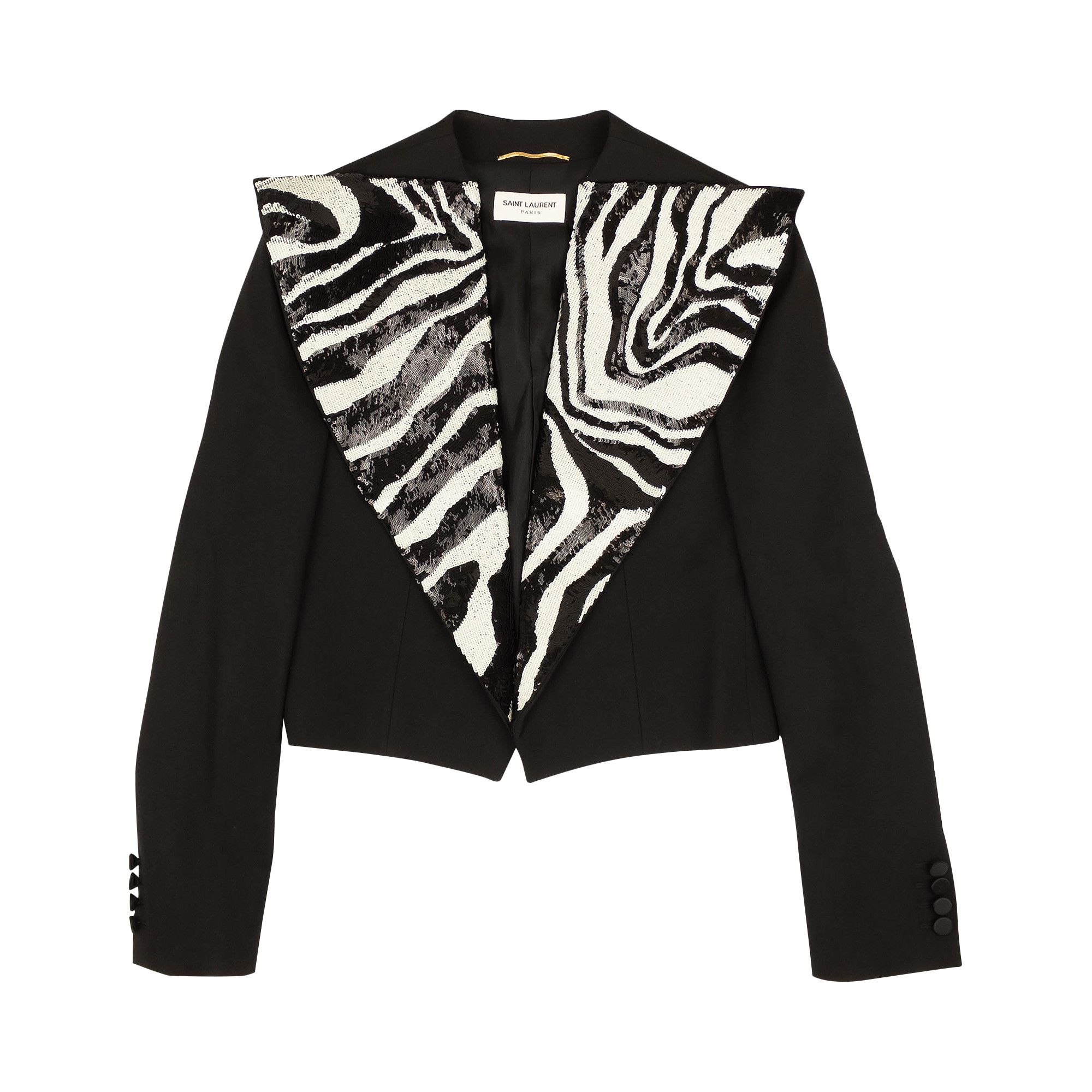 Saint laurent sequin blazer store