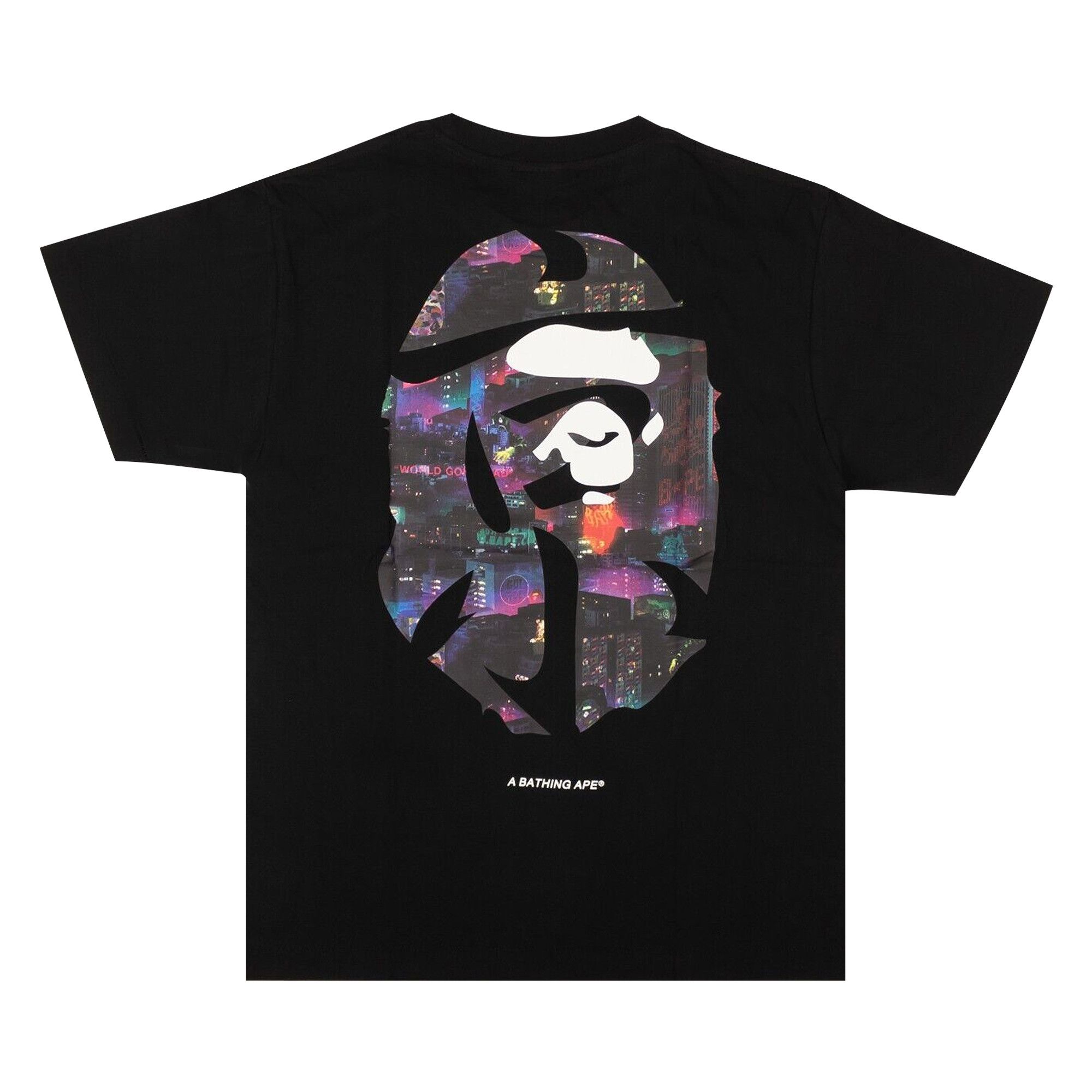 Buy BAPE Neon Tokyo Kanji Tee 'Black' - 0039 1SS200103NTKT BLACK
