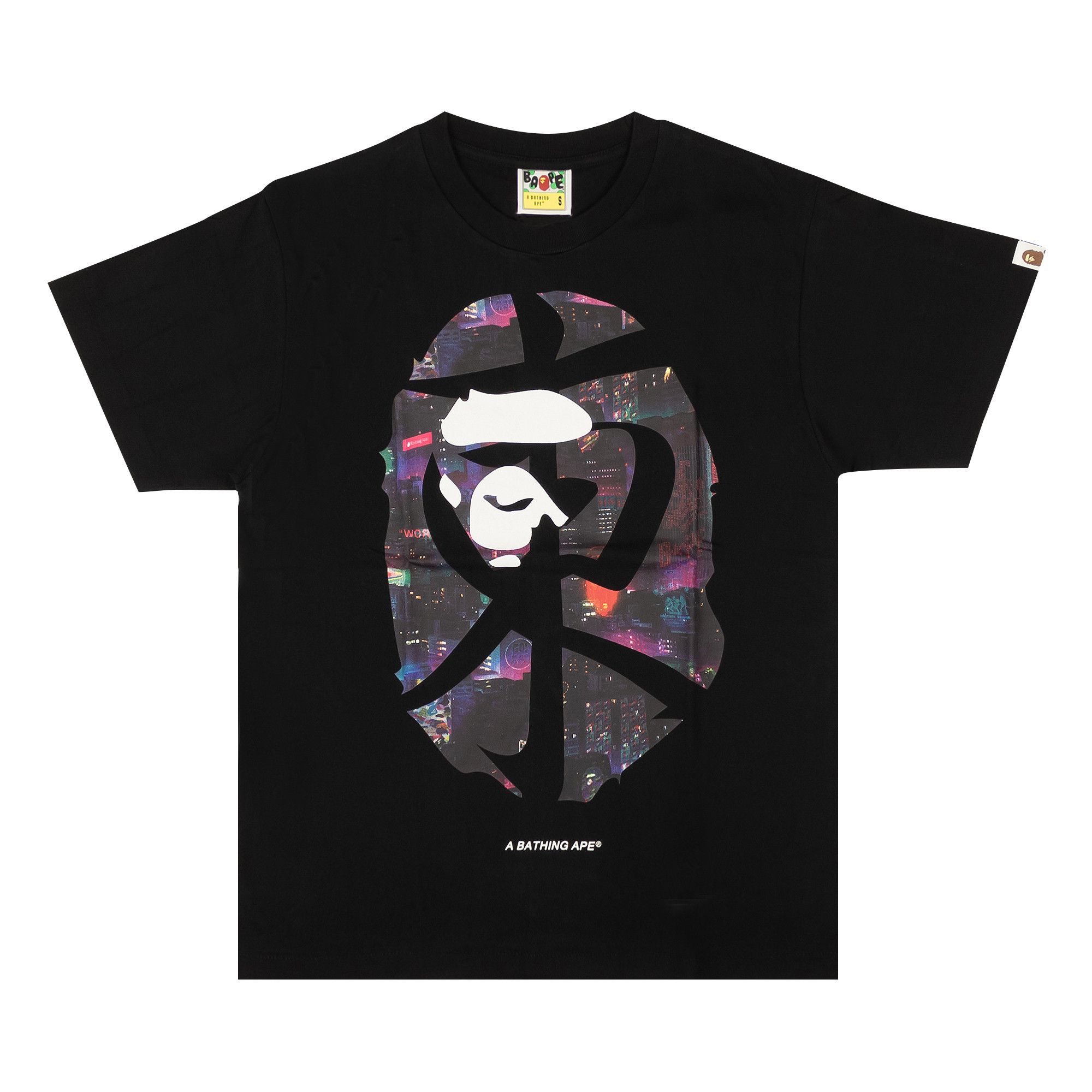 Buy BAPE Neon Tokyo Kanji Tee 'Black' - 0039 1SS200103NTKT BLACK