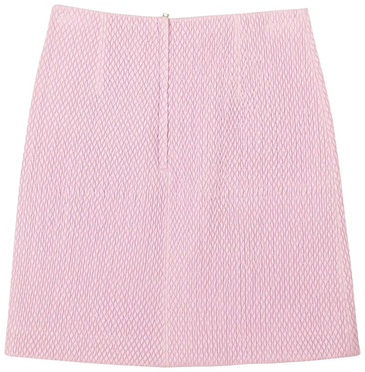 Bottega Veneta Quilted Leather Mini Skirt Lavender