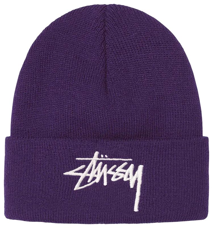 Stussy Big Stock Cuff Beanie Purple
