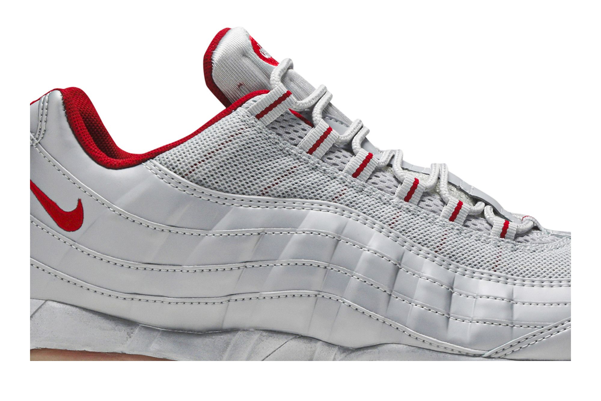 Air max 95 silver red deals