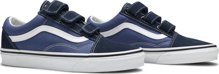 Old Skool Suede Canvas Velcro Dress Blue