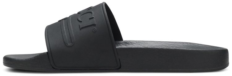 Gucci Logo Rubber Slide Black