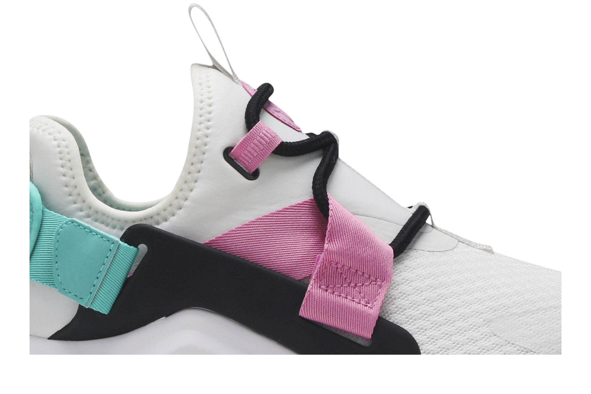 Huarache city low black and pink cheap