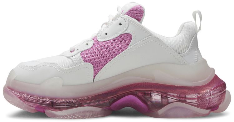 Balenciaga Wmns Triple S Clear Sole Trainer White Pink