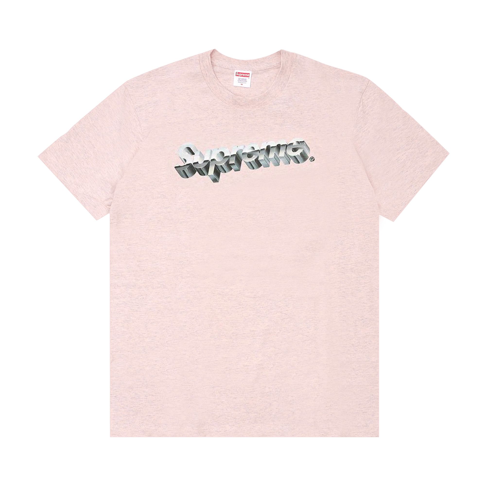 Buy Supreme Chrome Logo Tee Heather Pink SS20T53 HEATHER PINK