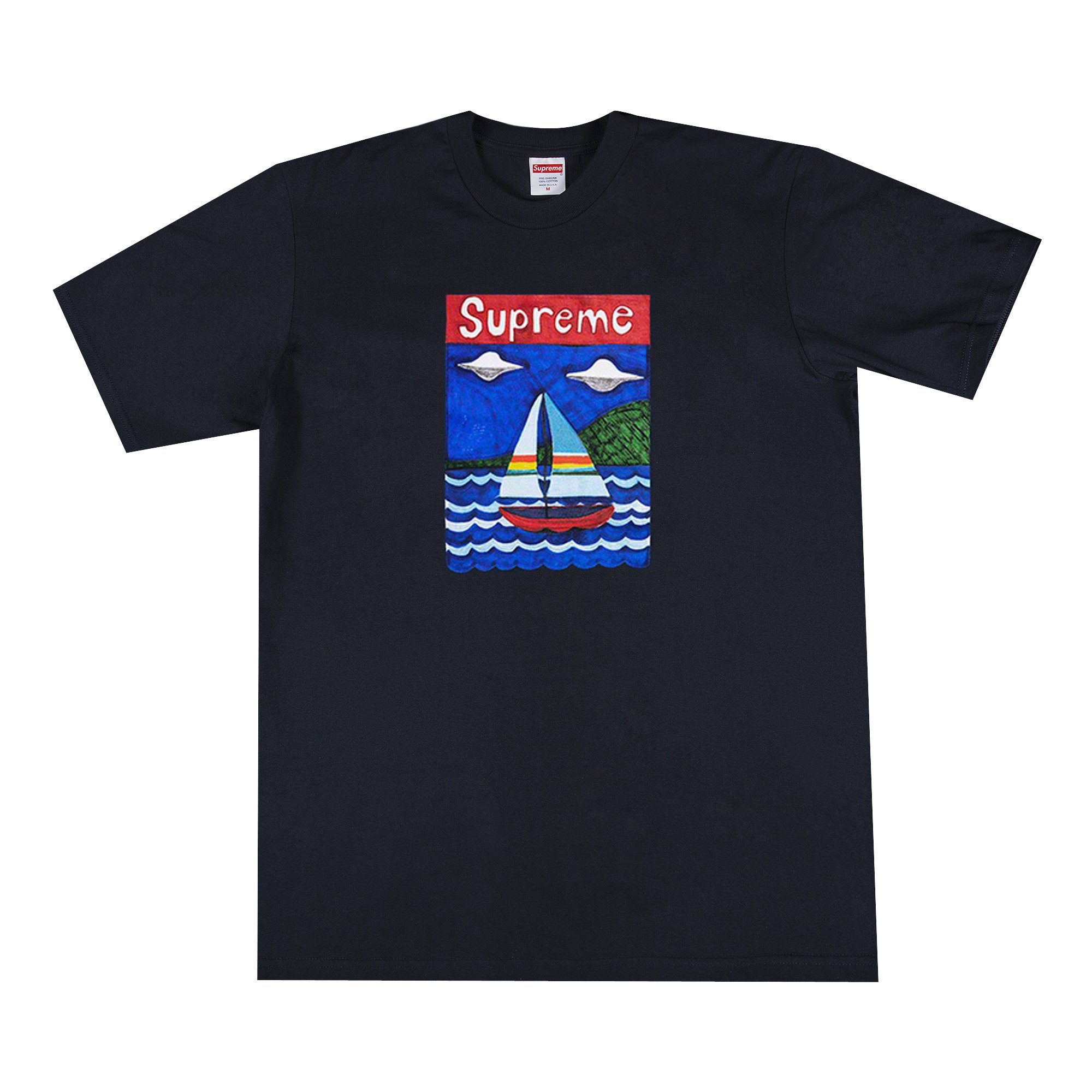 Buy Supreme Sailboat Tee 'Navy' - SS20T17 NAVY | GOAT