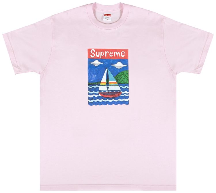 Supreme Sailboat Tee Light Pink